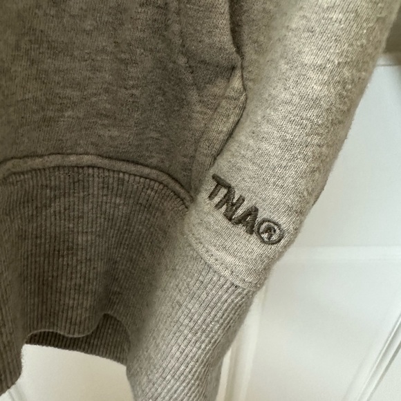 Aritzia Tops Artizia Tna Boyfriend Fit Sweatshirt Gray Xxs Poshmark